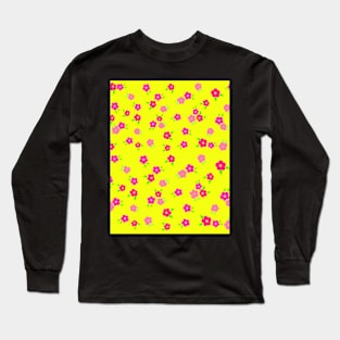 Spring Vibes (Yellow Background) Long Sleeve T-Shirt